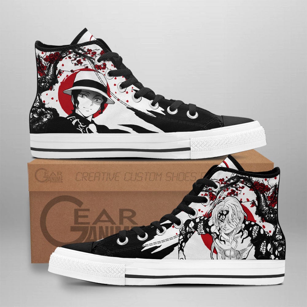 Demon Slayer Shoes Muzan Kibutsuji High Top Shoes