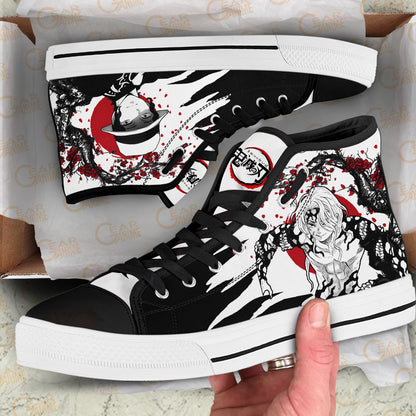 Demon Slayer Shoes Muzan Kibutsuji High Top Shoes