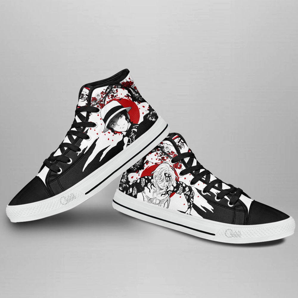 Demon Slayer Shoes Muzan Kibutsuji High Top Shoes