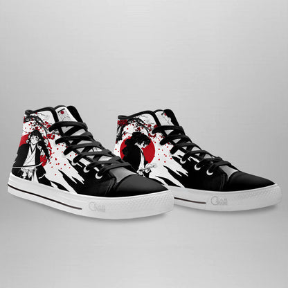 Demon Slayer Shoes Yoriichi Tsugikuni High Top Shoes