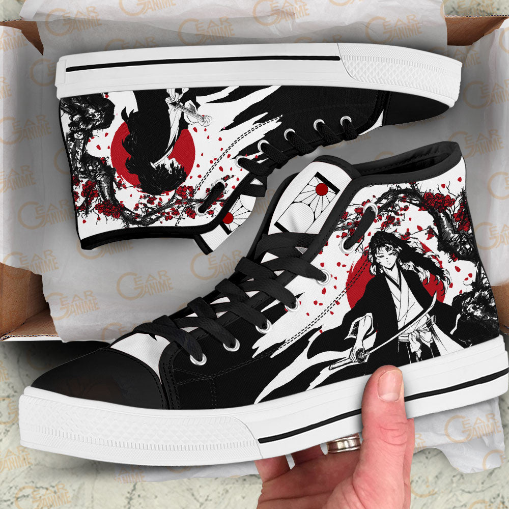 Demon Slayer Shoes Yoriichi Tsugikuni High Top Shoes