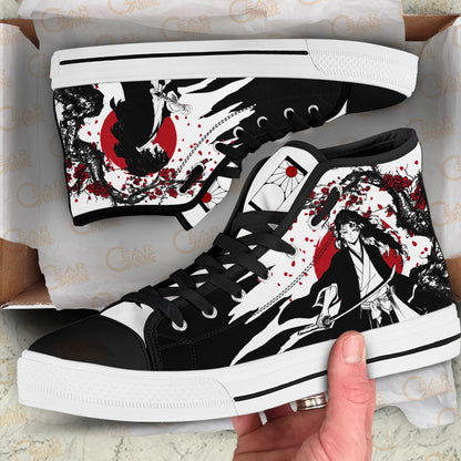 Demon Slayer Shoes Yoriichi Tsugikuni High Top Shoes