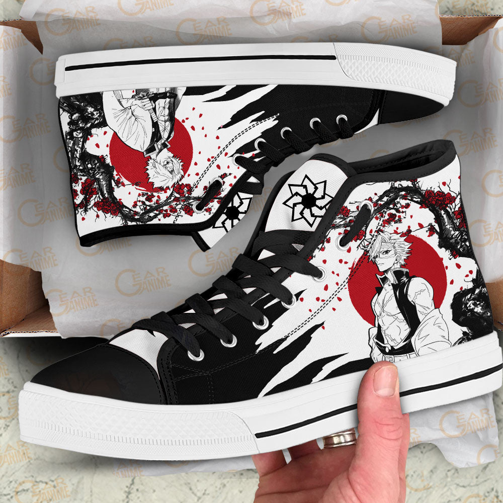 Demon Slayer Shoes Sanemi High Top Shoes