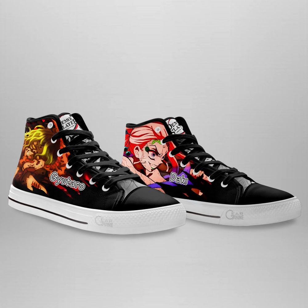 Demon Slayer Shoes Gyutaro and Daki High Top Anime Shoes