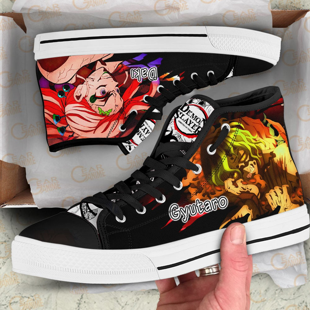 Demon Slayer Shoes Gyutaro and Daki High Top Anime Shoes