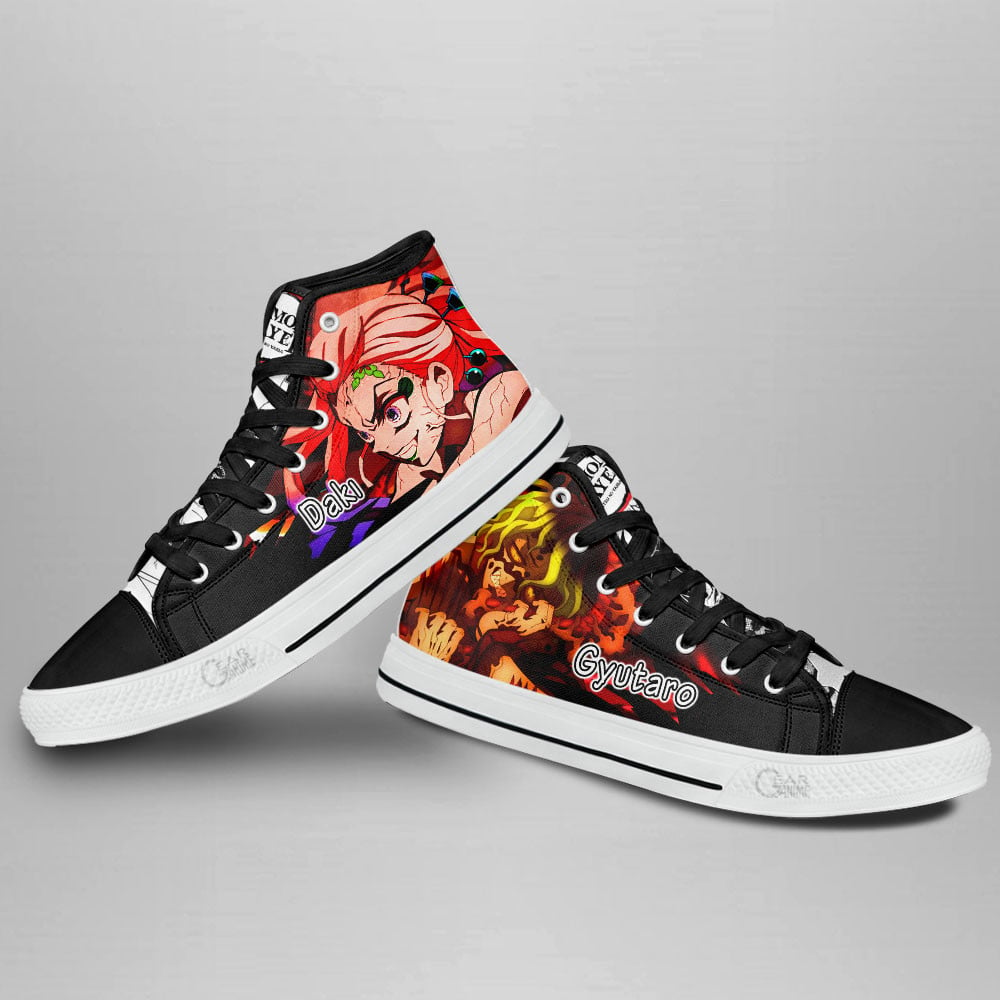 Demon Slayer Shoes Gyutaro and Daki High Top Anime Shoes