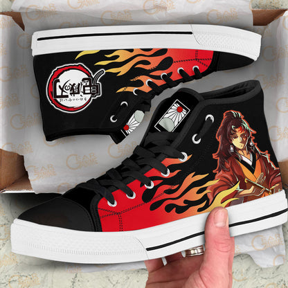 Demon Slayer Shoes Yoriichi Tsugikuni High Top Shoes NTT090