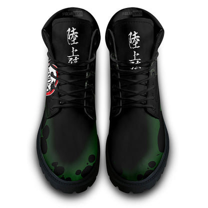 Demon Slayer Shoes Gyutaro Boots Shoes Anime Custom