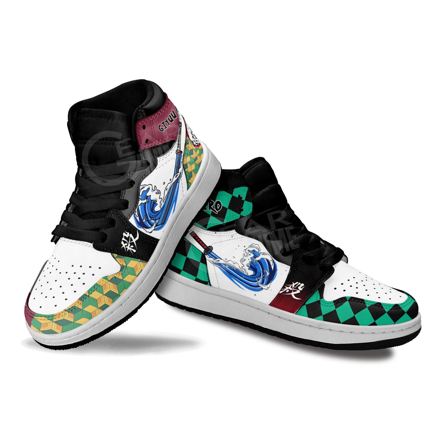 Demon Slayer Shoes Kamado Tanjro and Giyu Skills Kids Sneakers MV0103