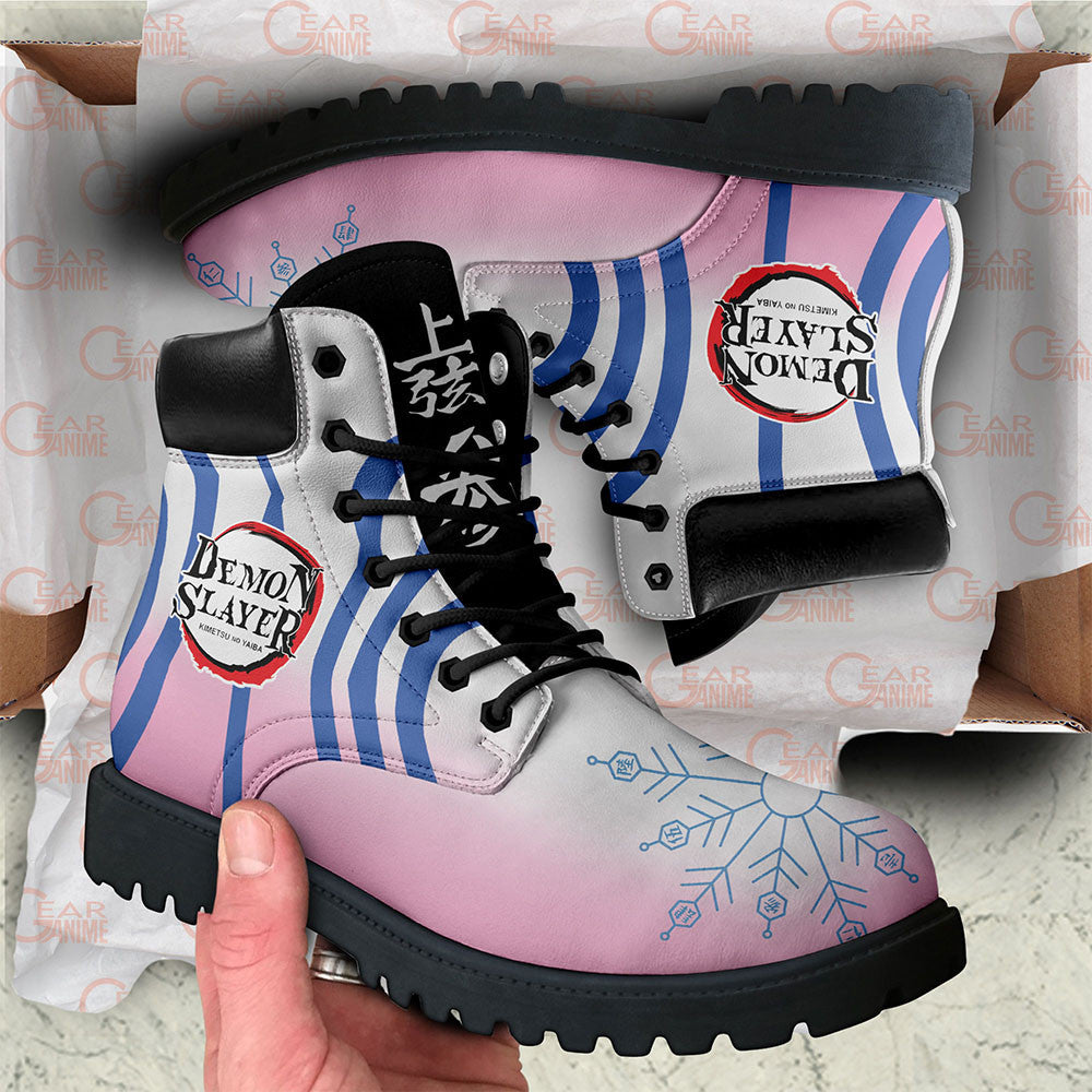 Demon Slayer Shoes Akaza Boots Anime Custom