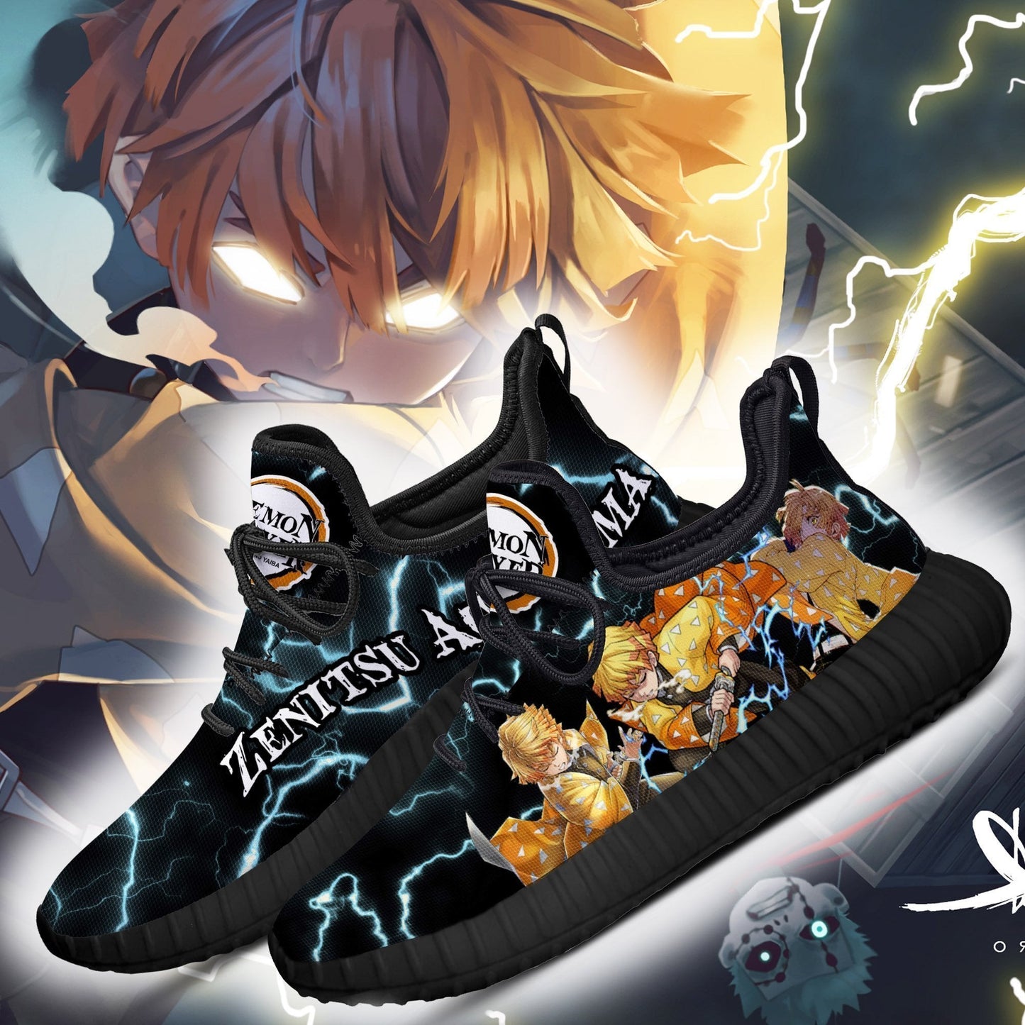 Demon Slayer Shoes Zenitsu Agatsuma Reze Shoes Thunder Breathing Shoes TT06RZ