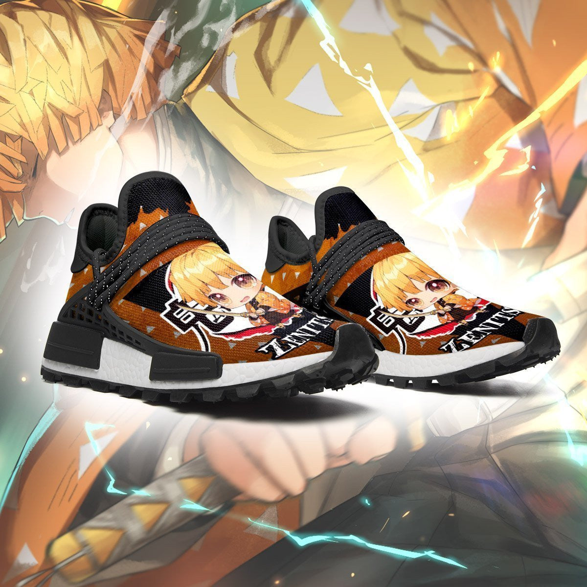 Demon Slayer Shoes Zenitsu Agatsuma Shoes NMD-BL