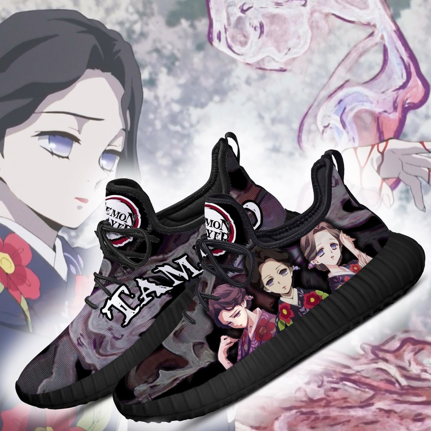 Demon Slayer Shoes Lady Tamayo Reze Shoes RZ-BLA