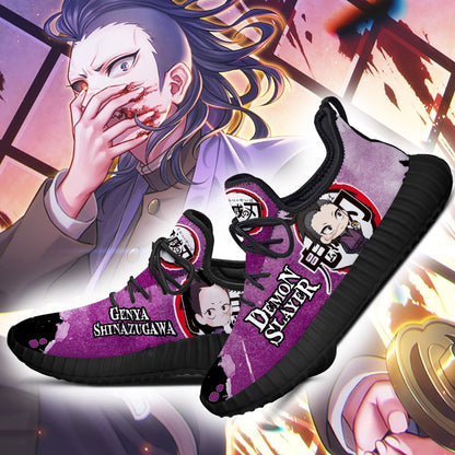 Demon Slayer Shoes Genya Reze Shoes Costume Sneakers RZ-BLA