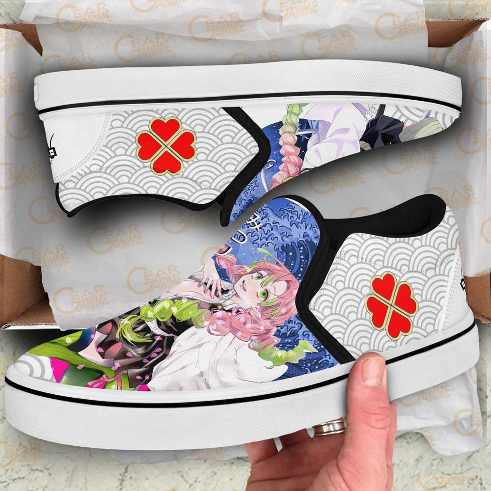 Demon Slayer Shoes Mitsuri Kanroji Slip-On Shoes NTT090