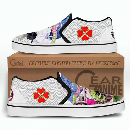 Demon Slayer Shoes Mitsuri Kanroji Slip-On Shoes NTT090