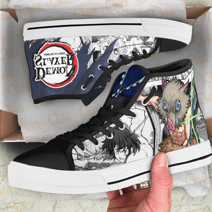 Demon Slayer Shoes Gyutato and Daki Boots Shoes Anime Custom