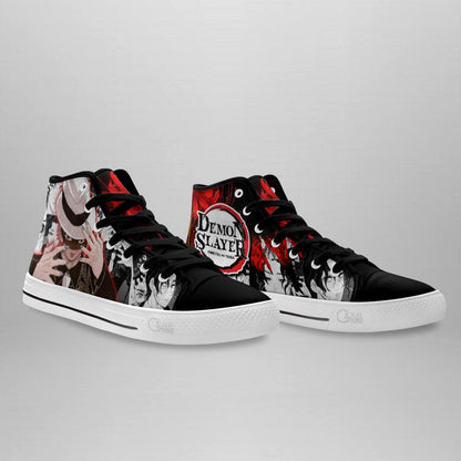 Demon Slayer Shoes Muzan High Top Shoes