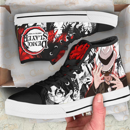 Demon Slayer Shoes Muzan High Top Shoes