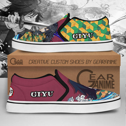 Demon Slayer Shoes Giyuu Slip-On Shoes PT0405