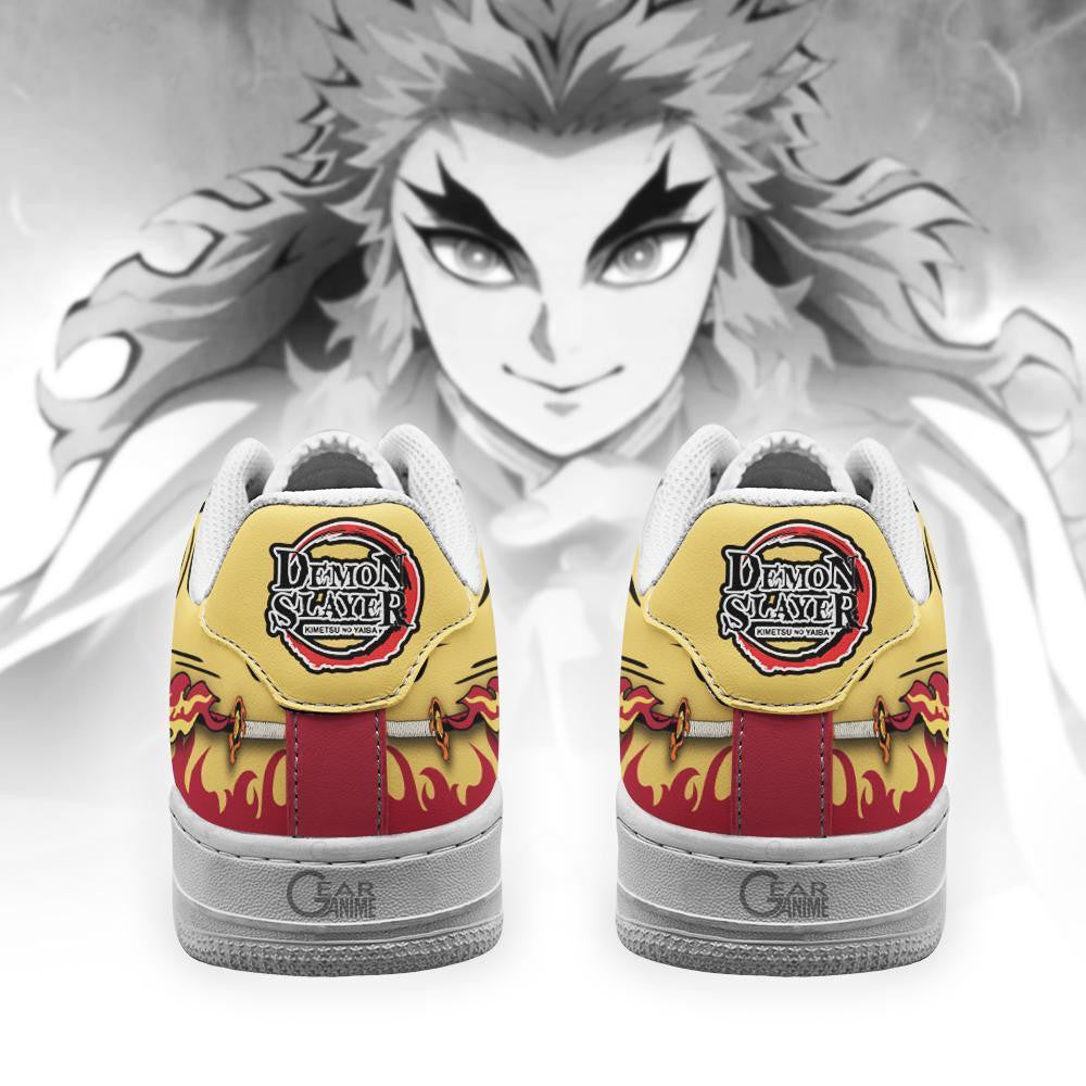 Demon Slayer Shoes Rengoku Air Sneakers Sun Breathing06