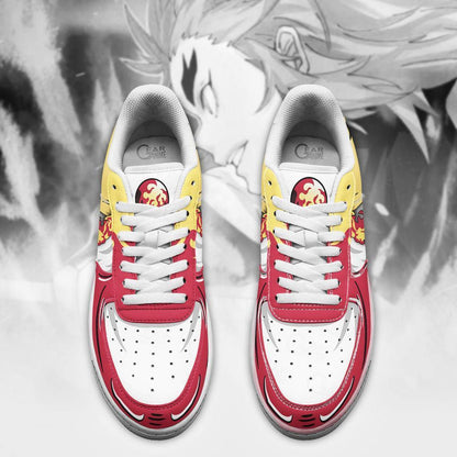 Demon Slayer Shoes Rengoku Air Sneakers Sun Breathing06