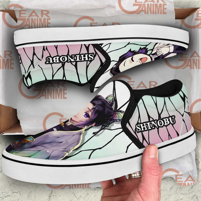 Demon Slayer Shoes Shinobu Slip-On Shoes PT0405