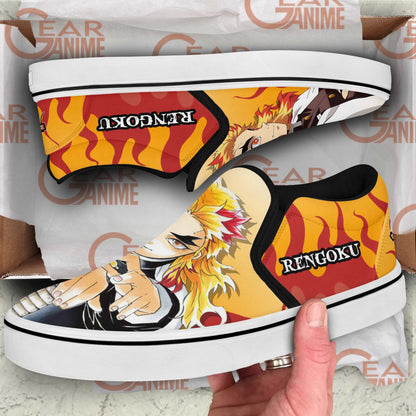 Demon Slayer Shoes Rengoku Slip-On Shoes PT0405