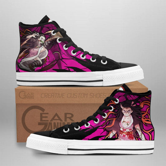 Demon Slayer Shoes Nezuko Demon Form High Top Shoes NTT110