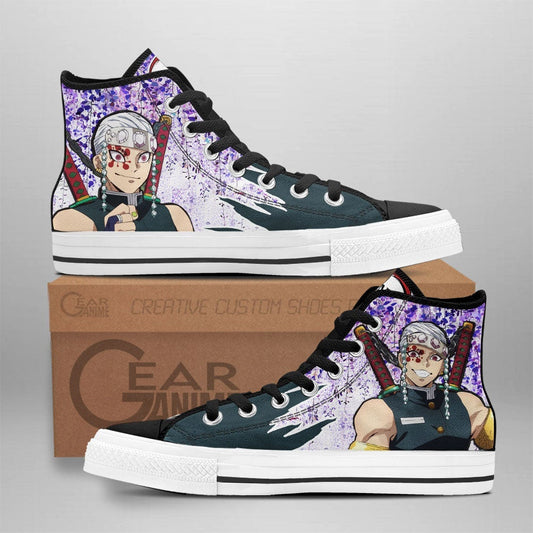 Demon Slayer Shoes Tengen Uzui High Top Shoes