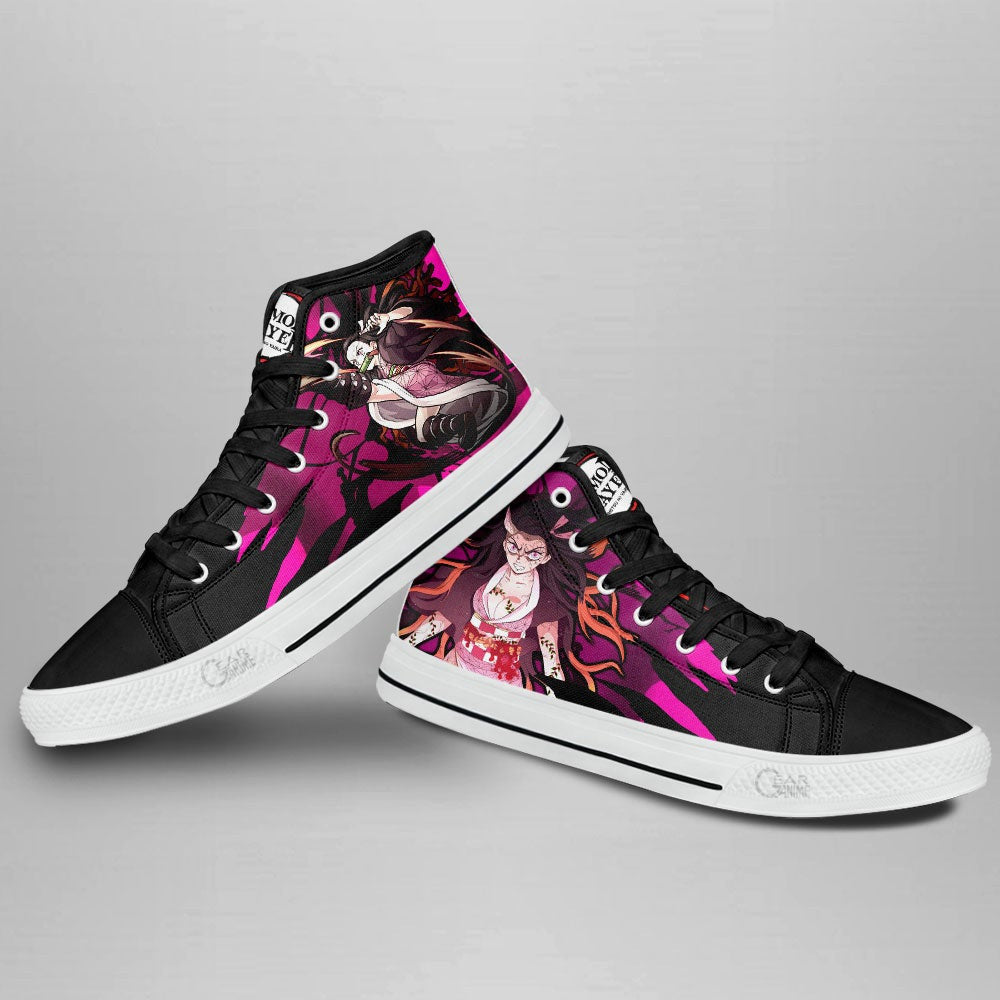 Demon Slayer Shoes Nezuko Demon Form High Top Shoes NTT110