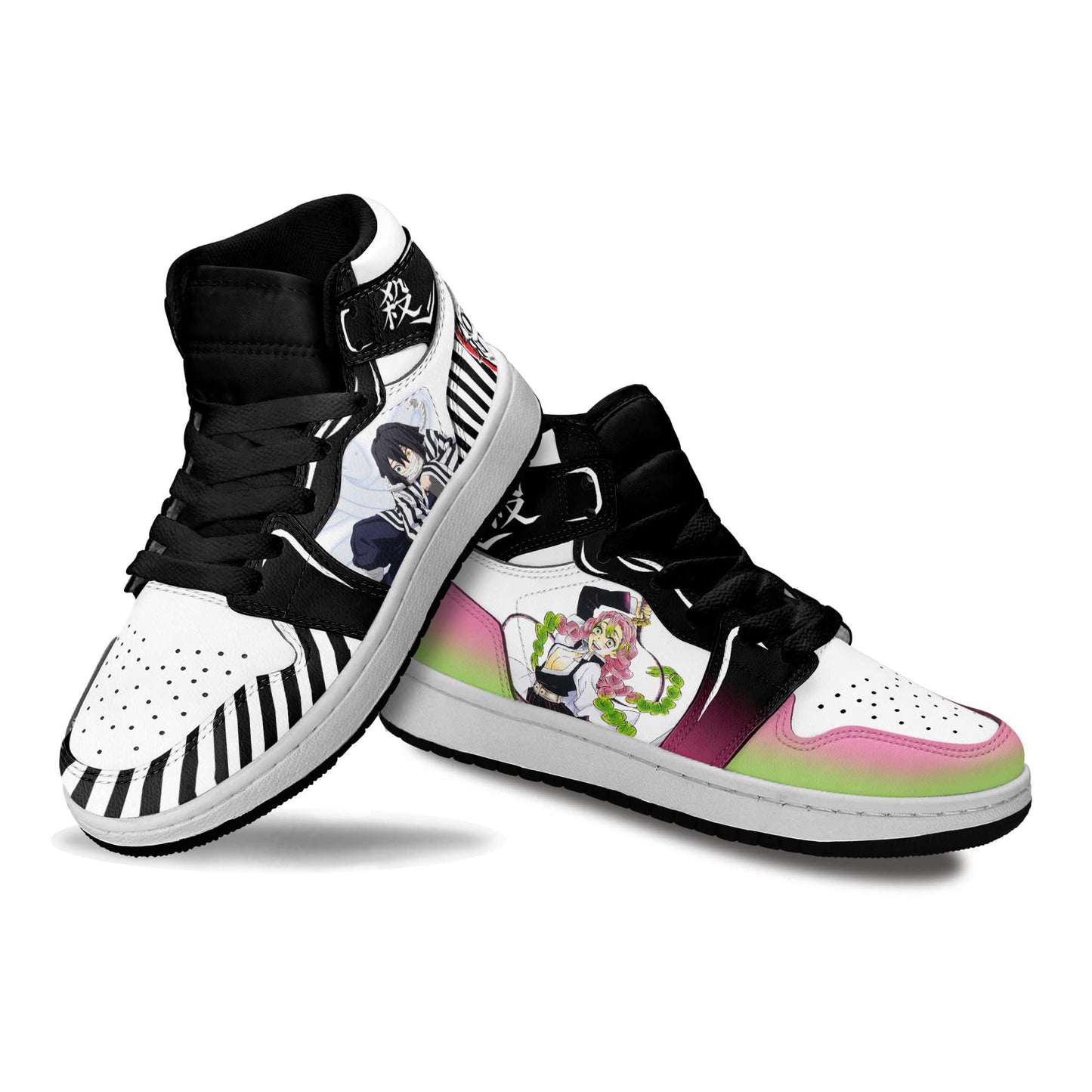 Demon Slayer Shoes Obanai and Mitsuri Kids Sneakers MV3012