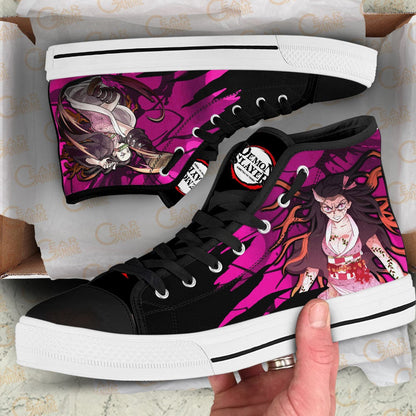 Demon Slayer Shoes Nezuko Demon Form High Top Shoes NTT110