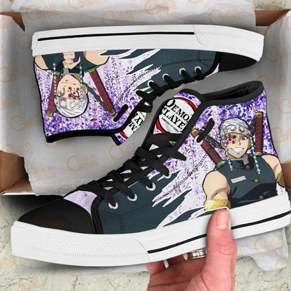 Demon Slayer Shoes Tengen Uzui High Top Shoes