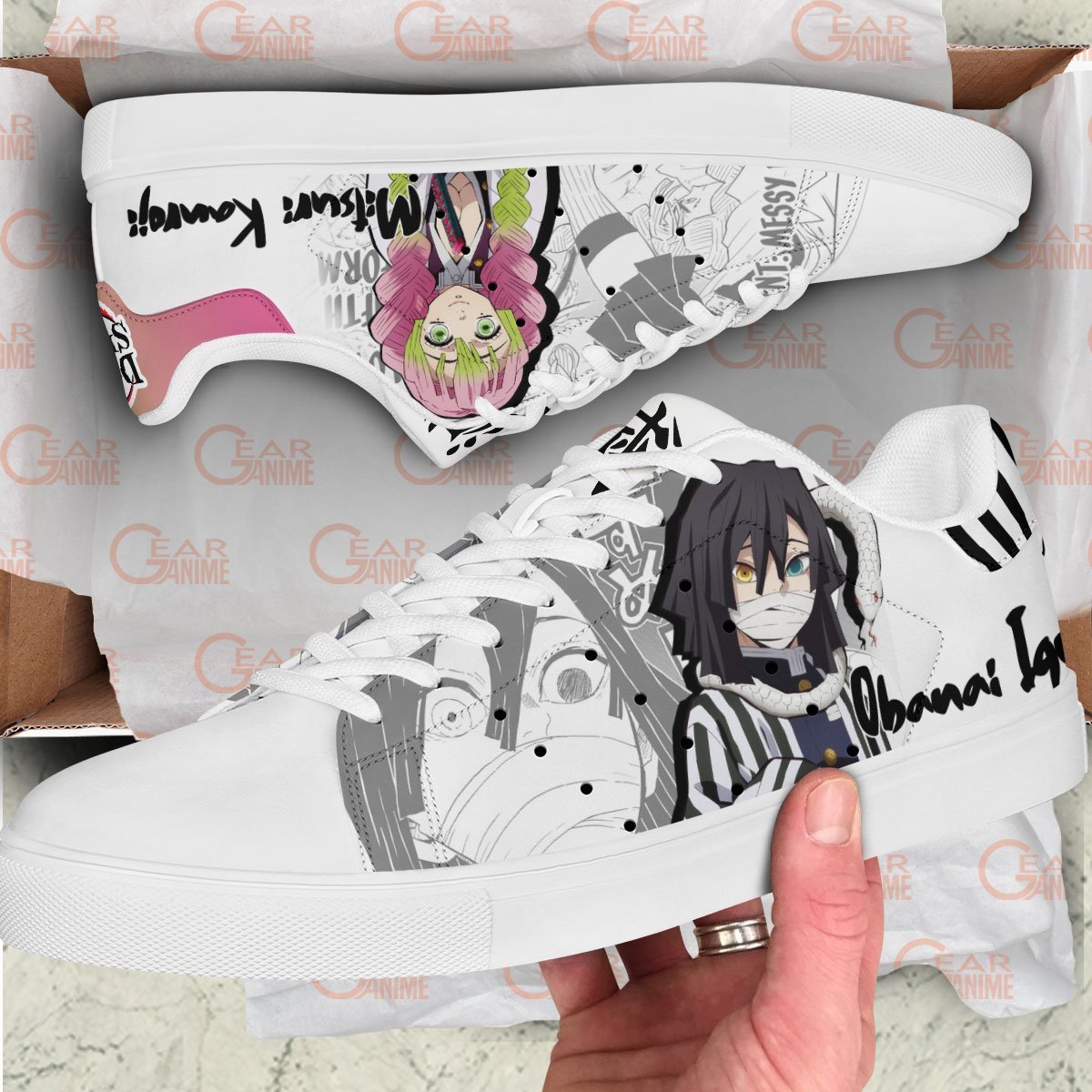 Demon Slayer Shoes Mitsuri and Iguro Stan Shoes MV2511