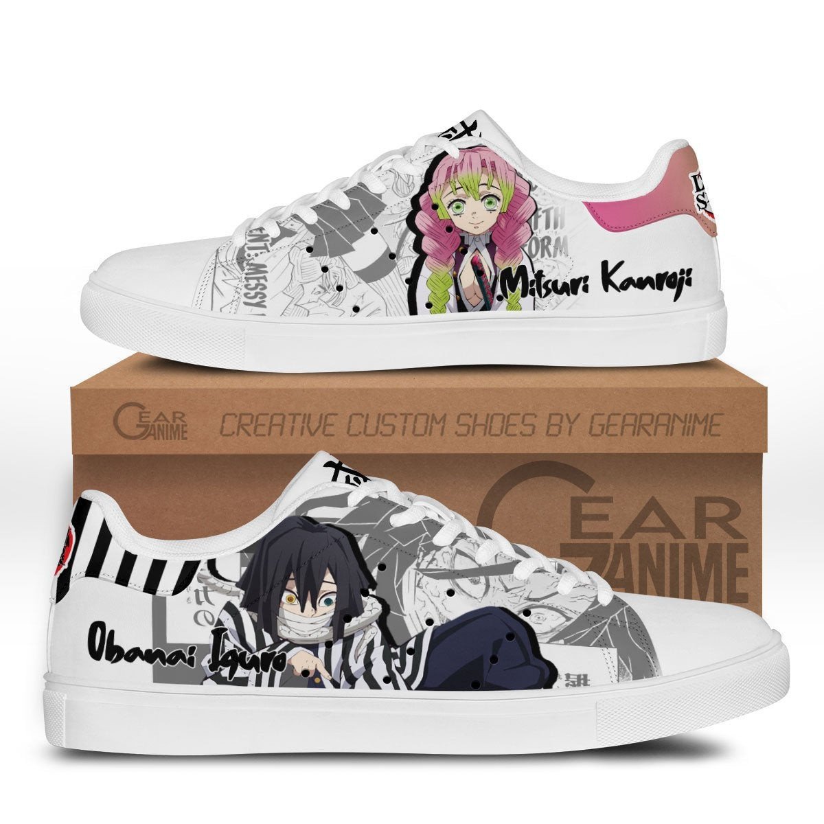 Demon Slayer Shoes Mitsuri and Iguro Stan Shoes MV2511