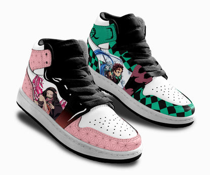 Demon Slayer Shoes Tanjro and Nezuko Kamado Kids Sneakers MV3012