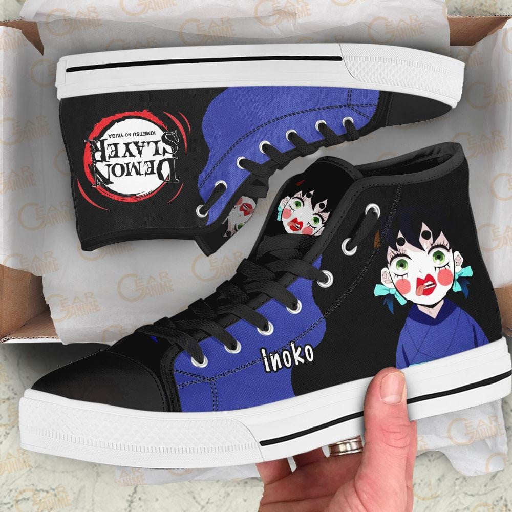 Demon Slayer Shoes Inosuke Inoko High Top Shoes Funny Shoes NTT151