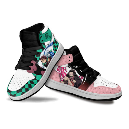 Demon Slayer Shoes Tanjro and Nezuko Kamado Kids Sneakers MV3012