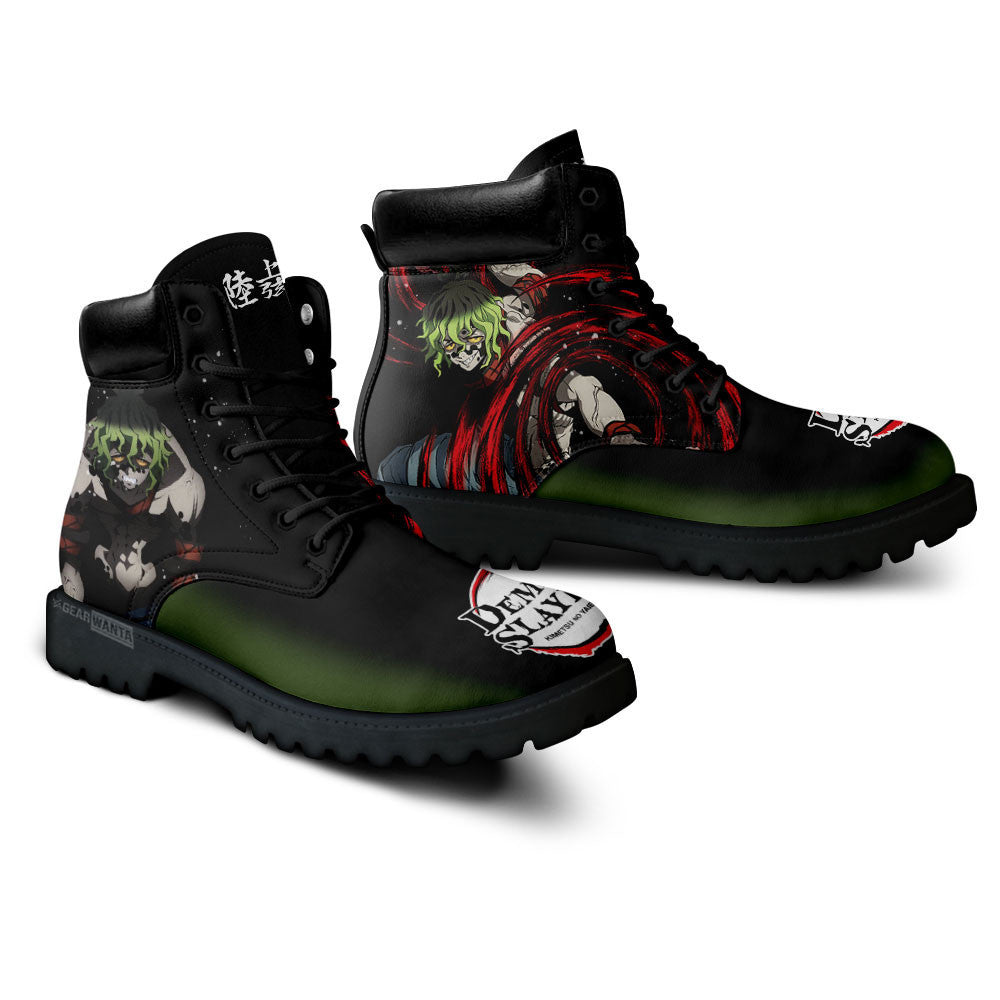 Demon Slayer Shoes Gyutaro Boots Shoes Anime Custom MV0512