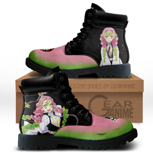 Demon Slayer Shoes Mitsuri Kanroji Boots Shoes Anime Custom MV0512