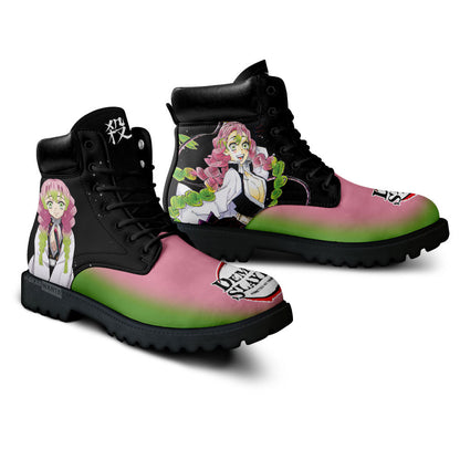 Demon Slayer Shoes Mitsuri Kanroji Boots Shoes Anime Custom MV0512