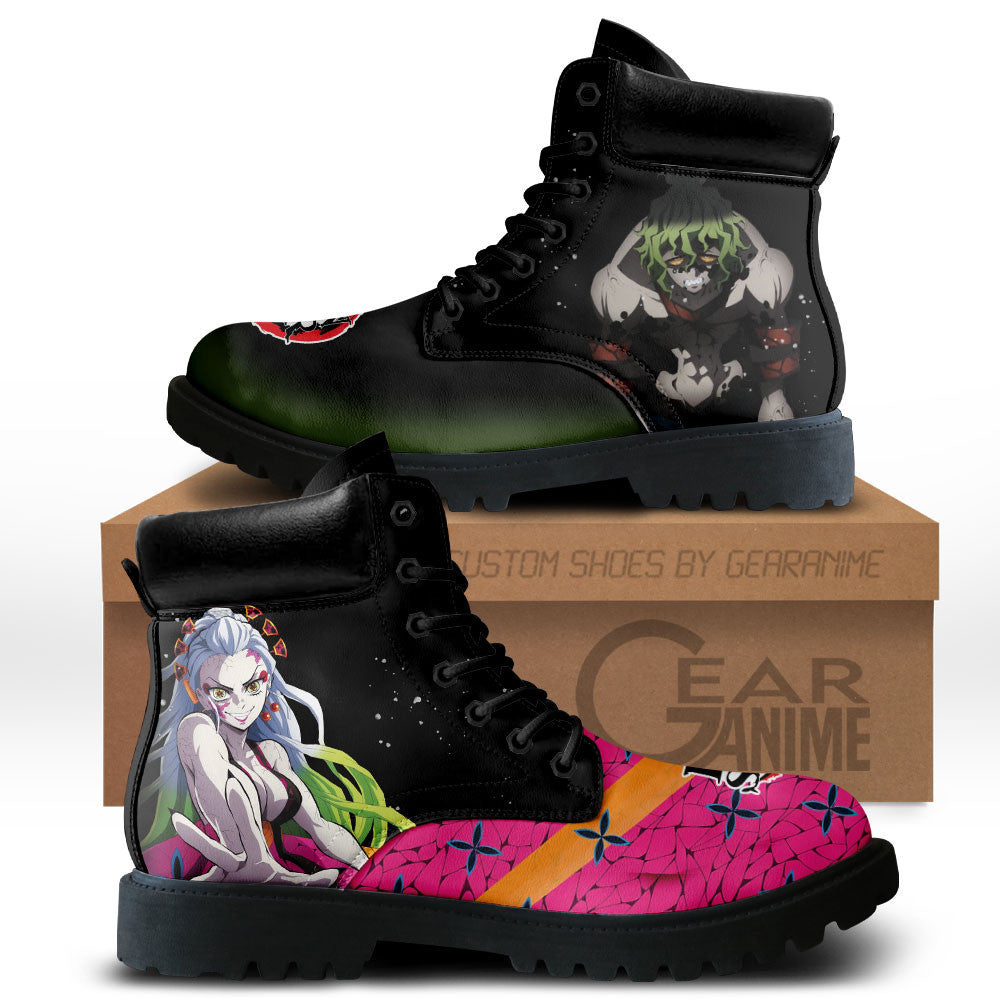 Demon Slayer Shoes Gyutaro and Daki Boots Shoes Anime Custom MV0512