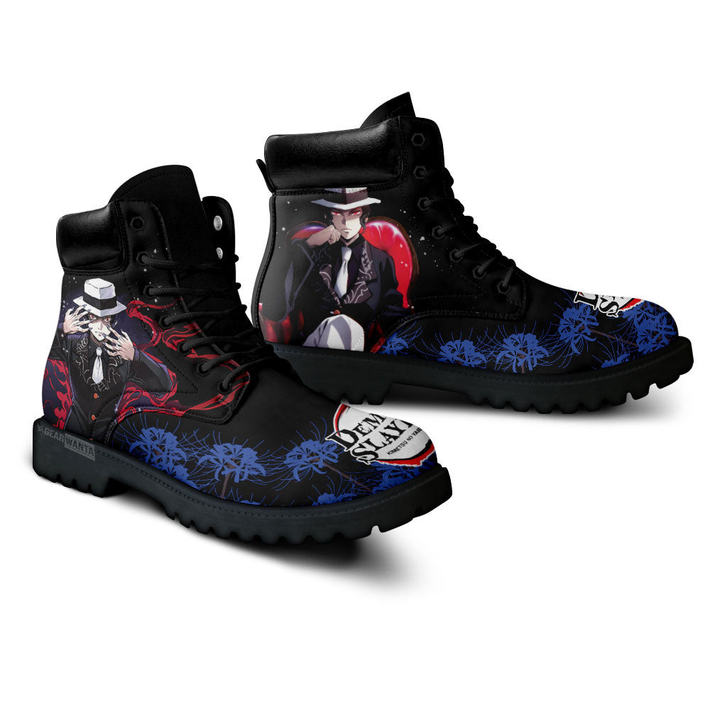 Demon Slayer Shoes Muzan Kibutsuji Boots Shoes Anime Custom MV0512