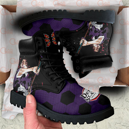 Demon Slayer Shoes Kokushibo Boots Shoes Anime Custom MV0512