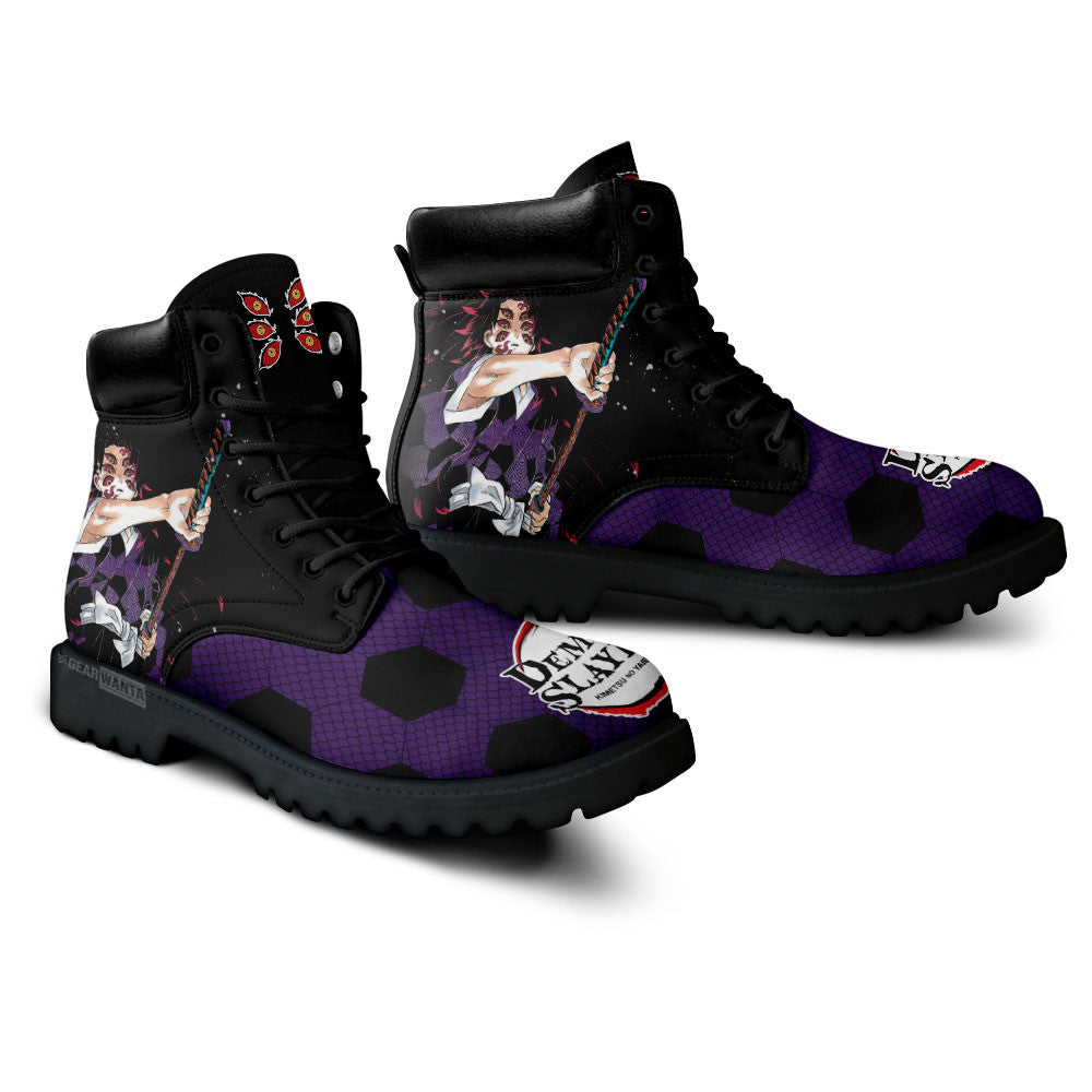 Demon Slayer Shoes Kokushibo Boots Shoes Anime Custom MV0512