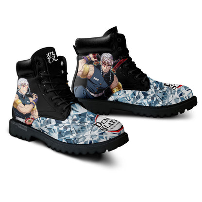 Demon Slayer Shoes Tengen Uzui Boots Shoes Anime Custom MV0512