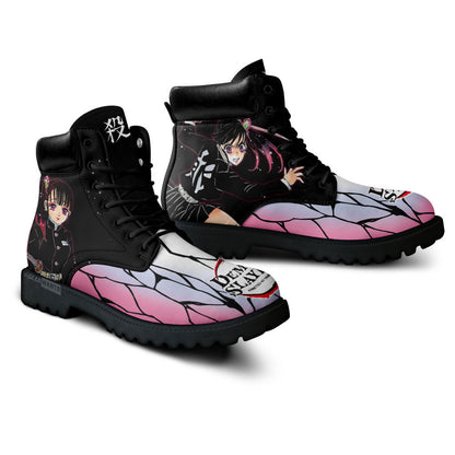 Demon Slayer Shoes Kanao Tsuyuri Boots Shoes Anime Custom MV0512