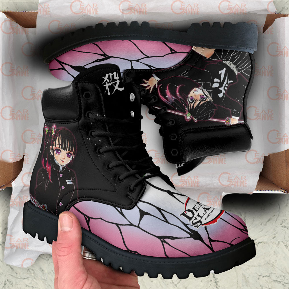 Demon Slayer Shoes Kanao Tsuyuri Boots Shoes Anime Custom MV0512