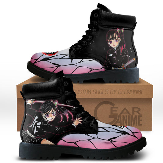 Demon Slayer Shoes Kanao Tsuyuri Boots Shoes Anime Custom MV0512